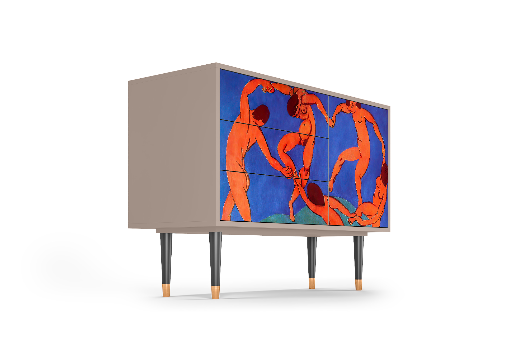 Комод - STORYZ - S3 The Dance by Henri Matisse , 115 x 84 x 41 см, Бежевый - фотография № 4