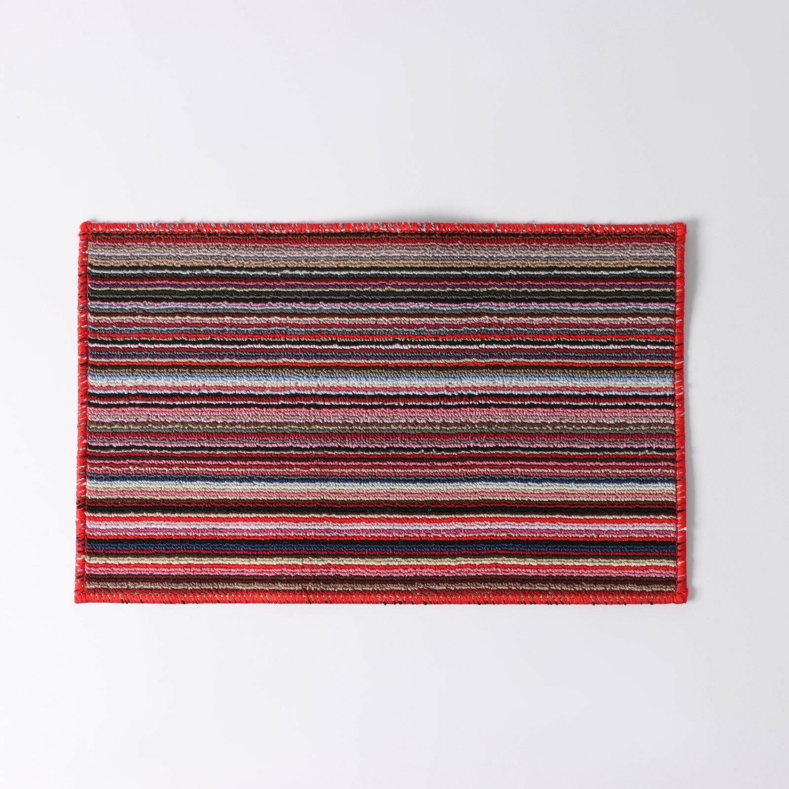 Коврик влаговпитывающий придверный «Страйпс», 34×54 см, цвет бордовый - фотография № 2