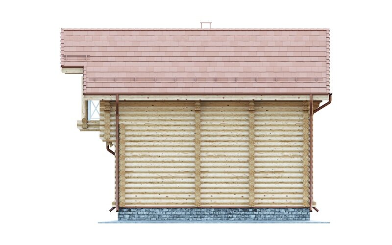 Готовый проект дома № 284, из оцилиндрованных бревен Ø-240мм - фотография № 5
