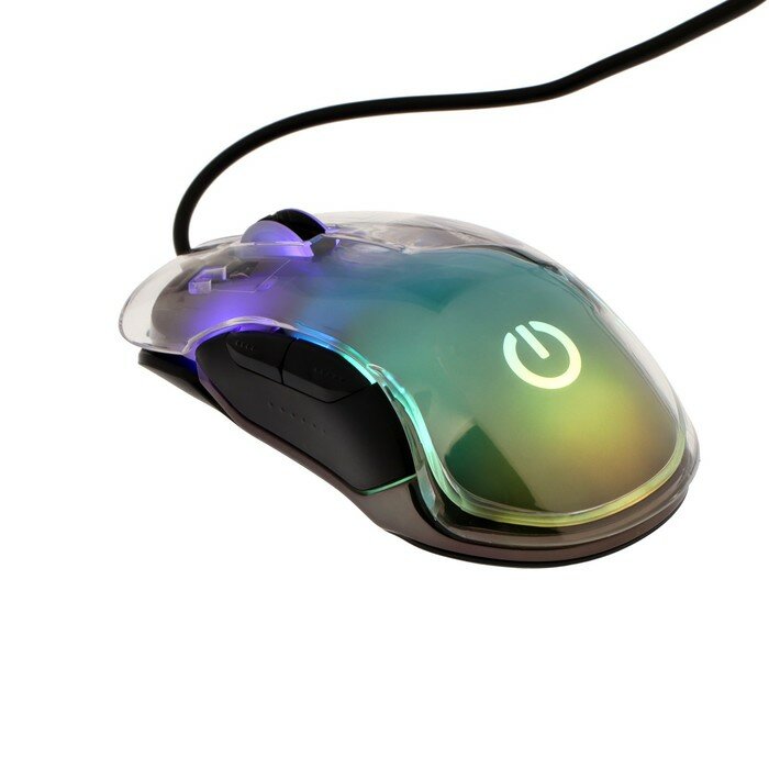 Perfeo Мышь Perfeo "CHAMELEON", игровая, проводная, 8 кнопок, подсветка, 12800 dpi, USB, чёрная