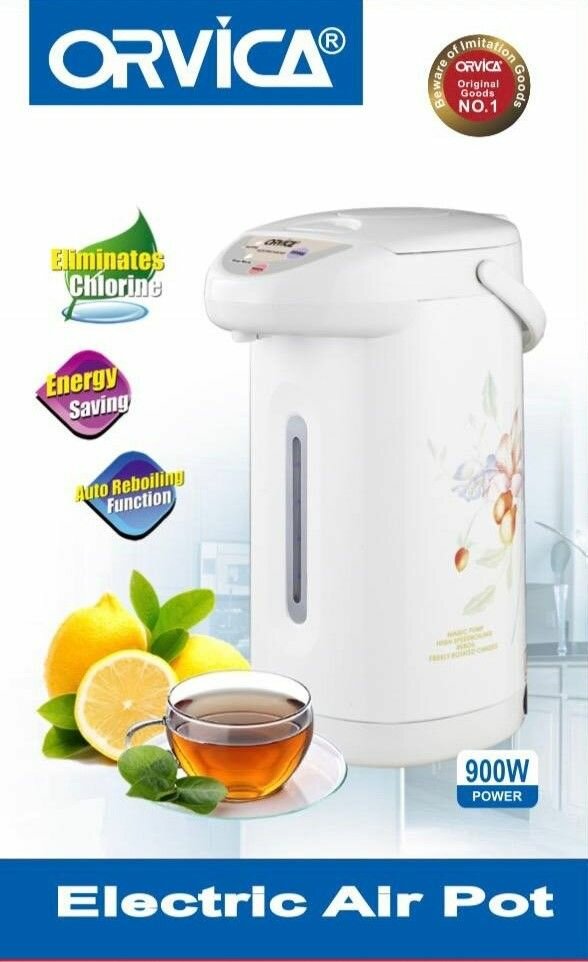 фото Термопот электрический 5,8 л. Чайник-термос мощностью 900Вт. Белый