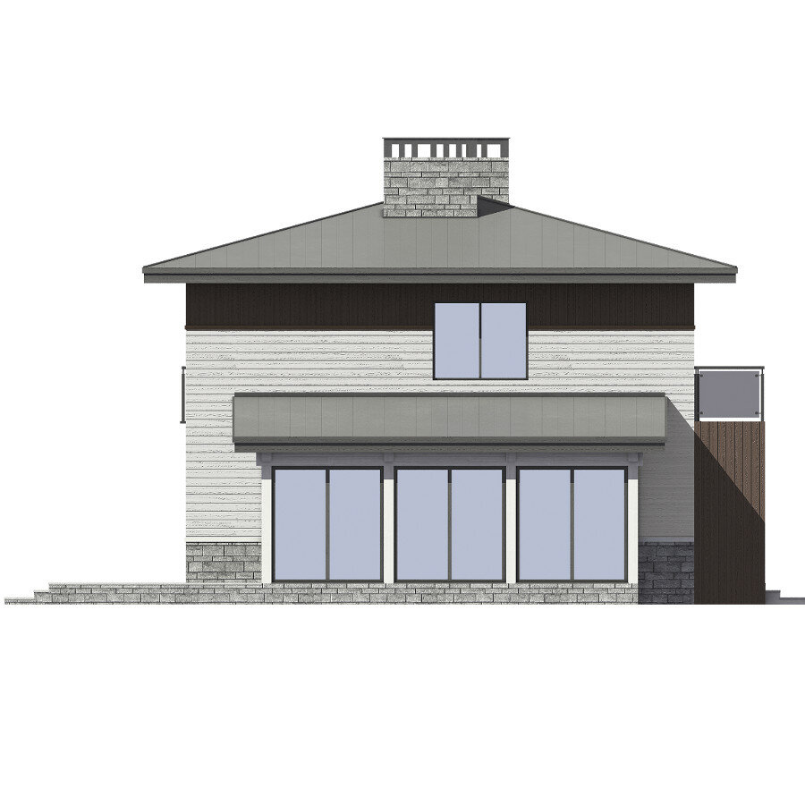 62-63-Catalog-Plans - Проект двухэтажного дома из газобетона с террасой - фотография № 5