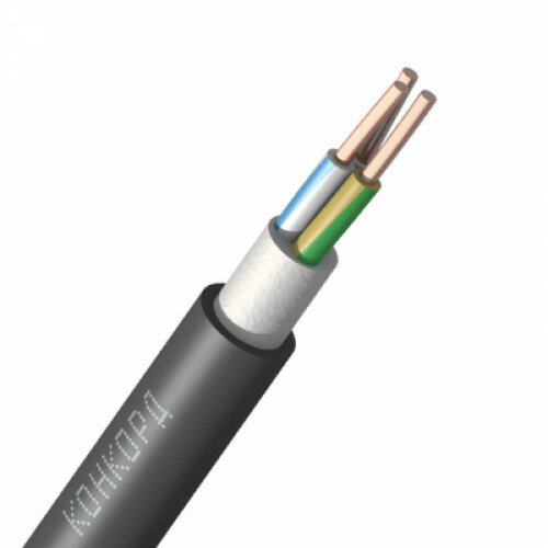 Кабель силовой ВВГнг(А)-LS Конкорд ГОСТ 3x1.5 мм² 100 м