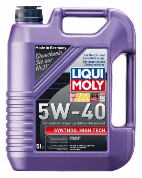 Масло моторное LIQUI MOLY Synthoil High Tech 5w40 (4л) Синтетика 1915