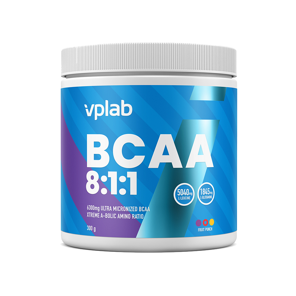 Vplab BCAA 8:1:1 Аминокислоты фруктовый пунш, 300 г 1 шт