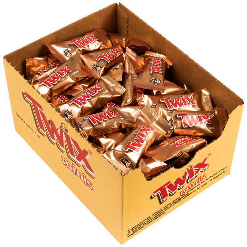Шоколадный батончик Twix миниc, 1кг - фотография № 2