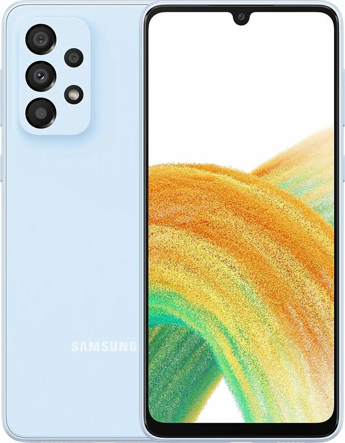 Смартфон Samsung SM-A336E Galaxy A33 5G 128/6Gb небесно-голубой (SM-A336ELBGMEA)