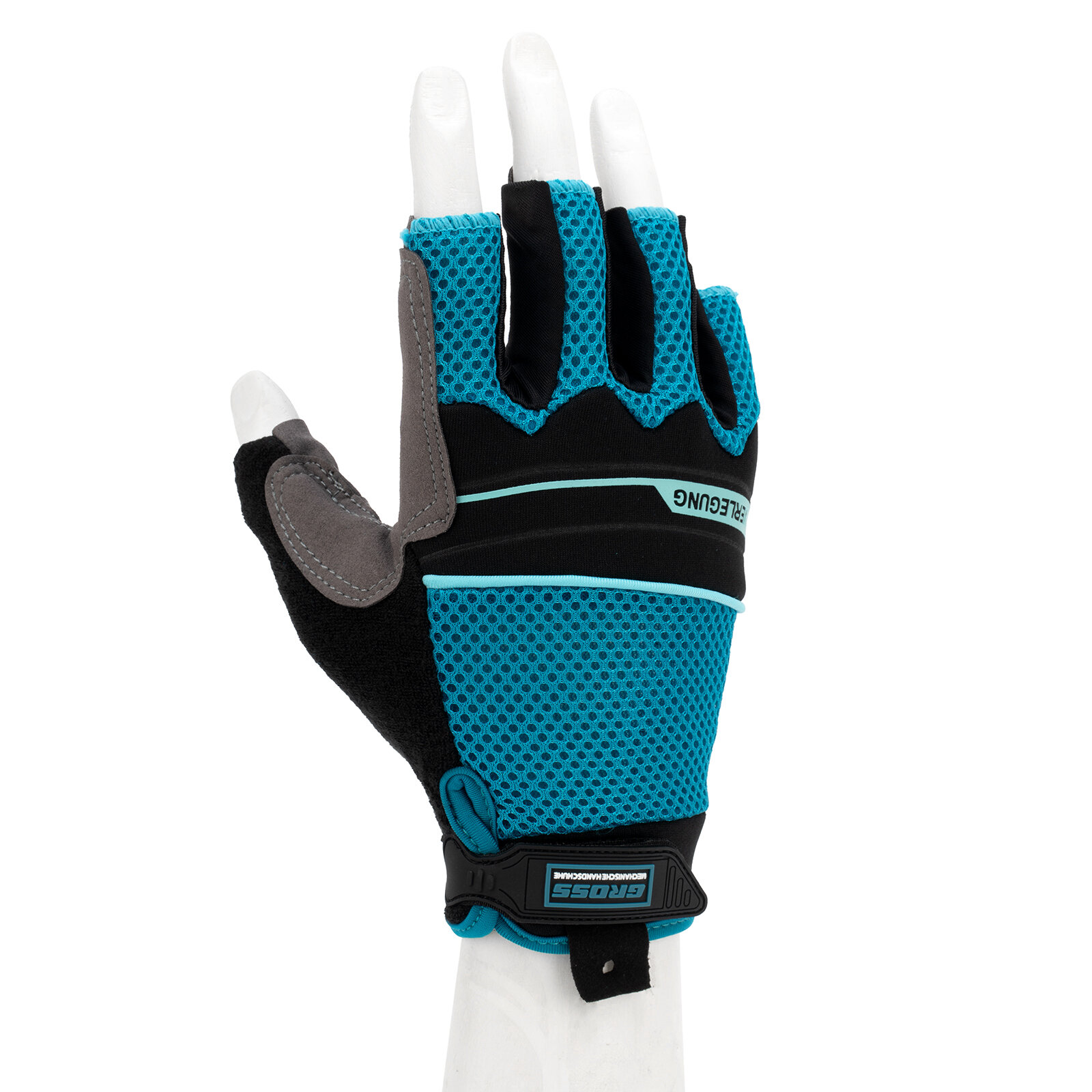 фото Перчатки комбинированные облегченные, открытые пальцы, AKTIV, размер М (8) Gross 90308