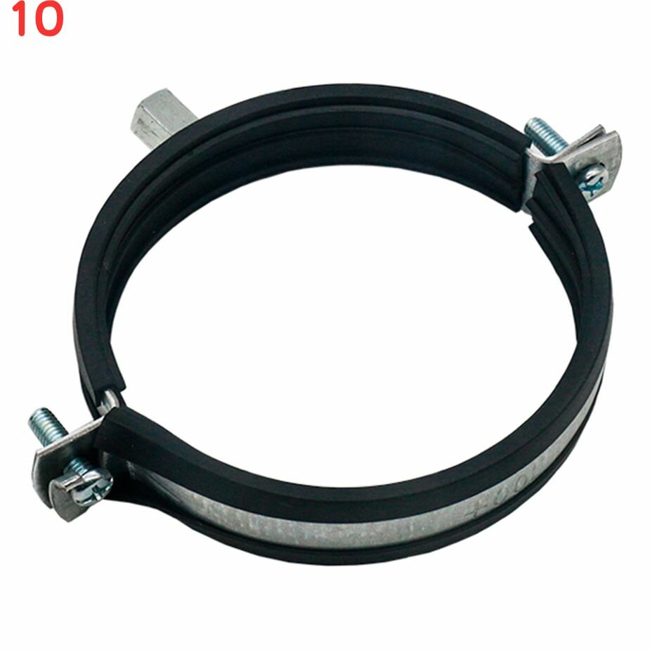 фото Хомут для круглых воздуховодов d100 мм оцинкованный (10 шт.)