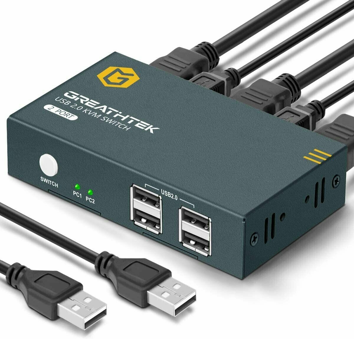 Разветвитель GREATHTEK HDMI KVM USB 2 Port