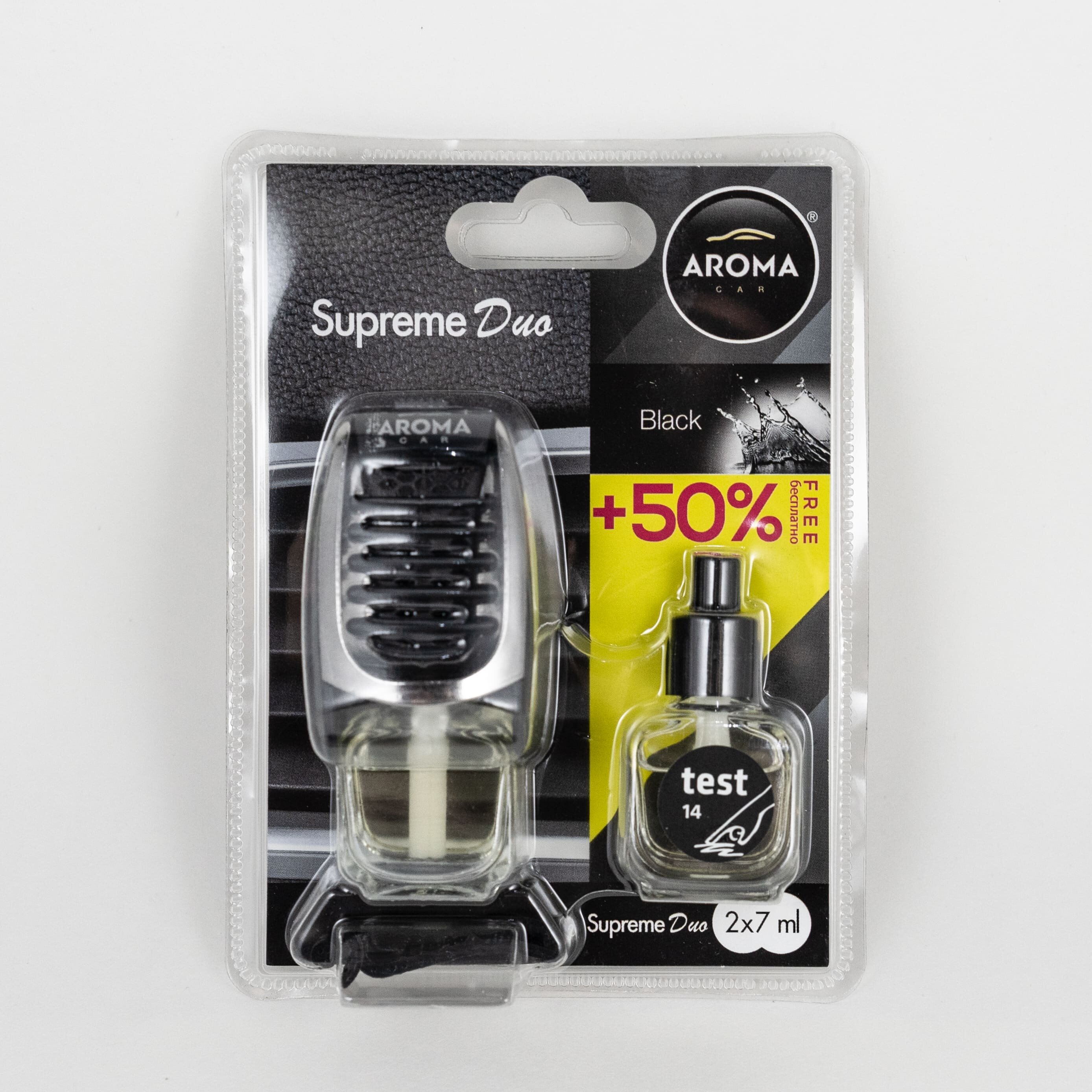 Ароматизатор на дефлектор ;Supreme Duo ; Black (Aroma Car)