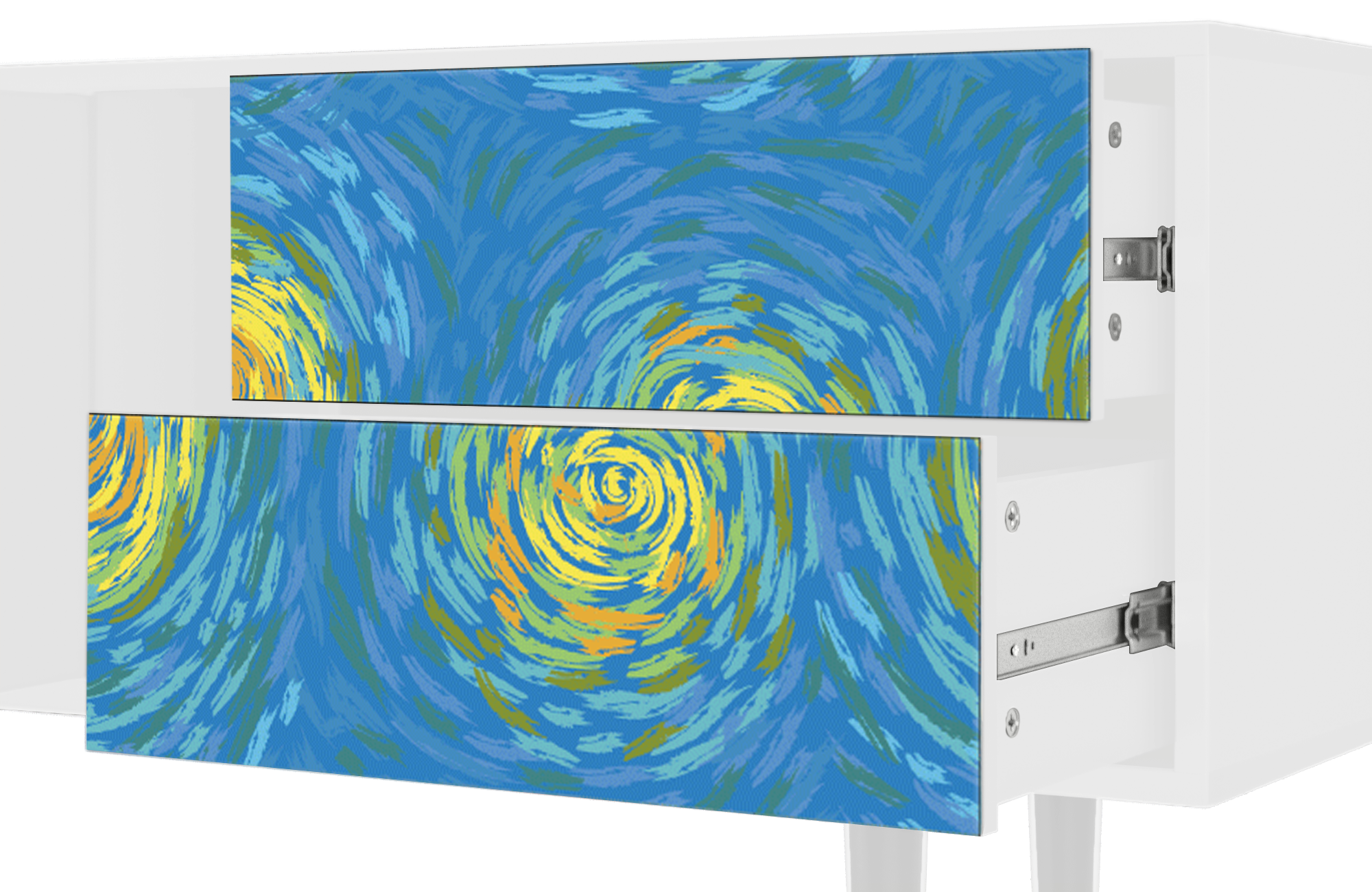 ТВ-Тумба - STORYZ - T1 Van Gogh Lights, 170 x 69 x 48 см, Белый - фотография № 5