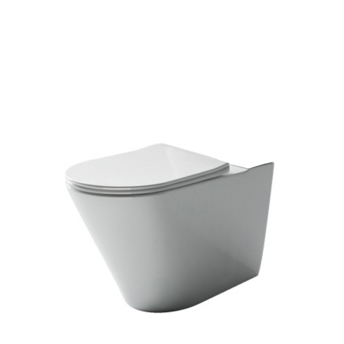 Унитаз напольный безободковый (чаша) Ceramica Nova Highlight Rimless, 36 x 41,5 x 61 см, белый