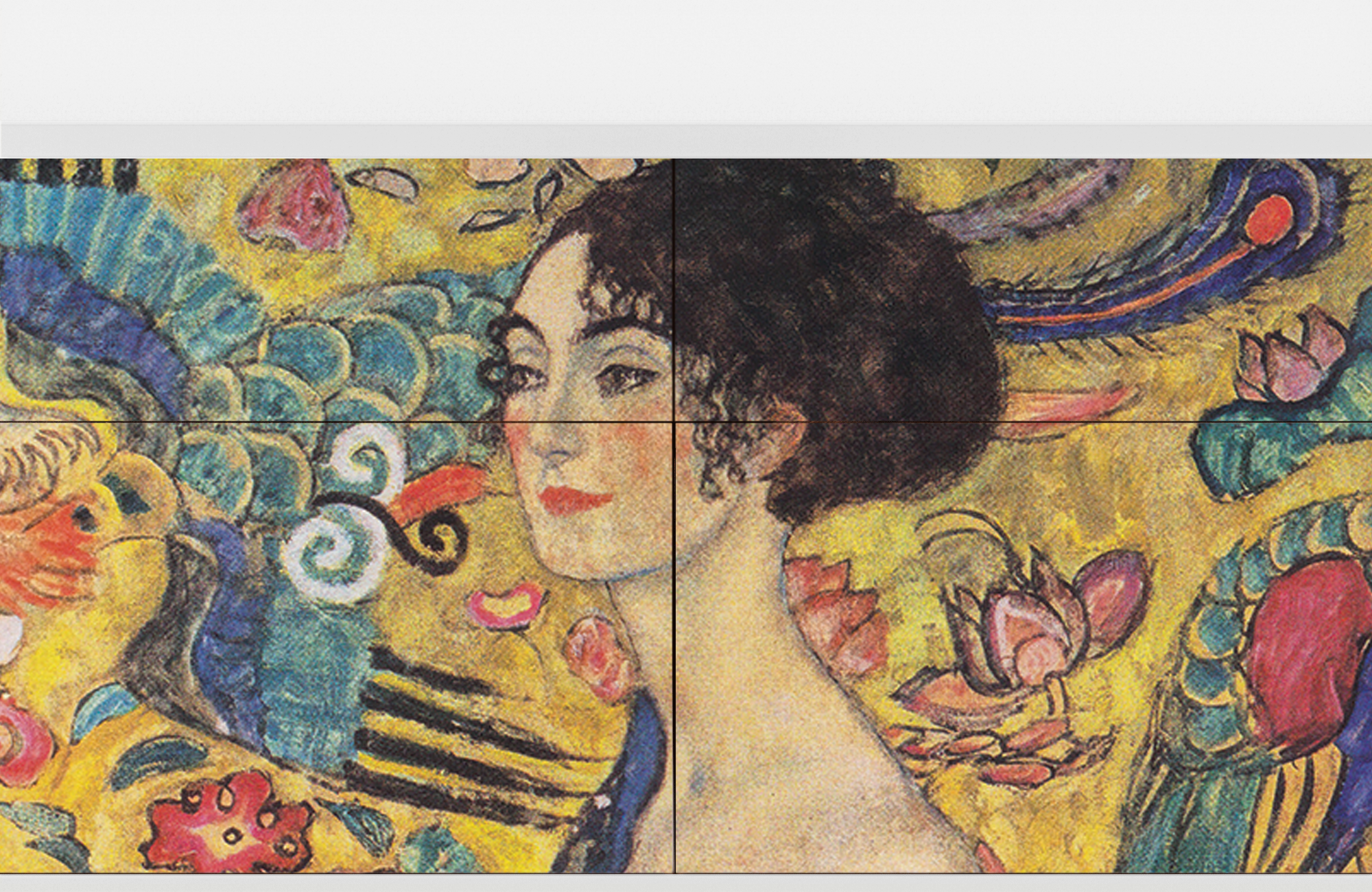 Комод - STORYZ - BS4 Lady with Fan by Gustav Klimt, 115 x 85 x 48 см, Белый - фотография № 5