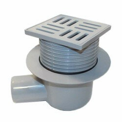 фото Трап АНИ Пласт TA5604 Ø50 косой, решетка пластик 10х10, регулируемый