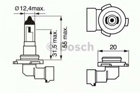 Лампа накаливания BOSCH 1987302083