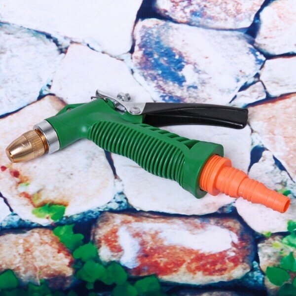 Наконечник-пистолет с регулятором напора воды, металлическая ручка ДоброСад - фотография № 2