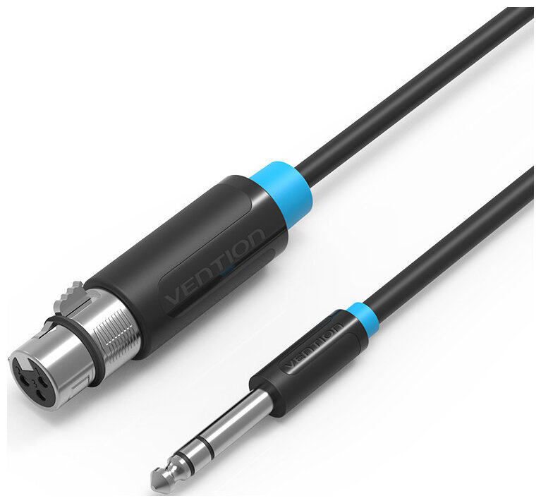 Кабель Vention аудио Jack 6.5 M/XLR F - 1.5м BBEBG