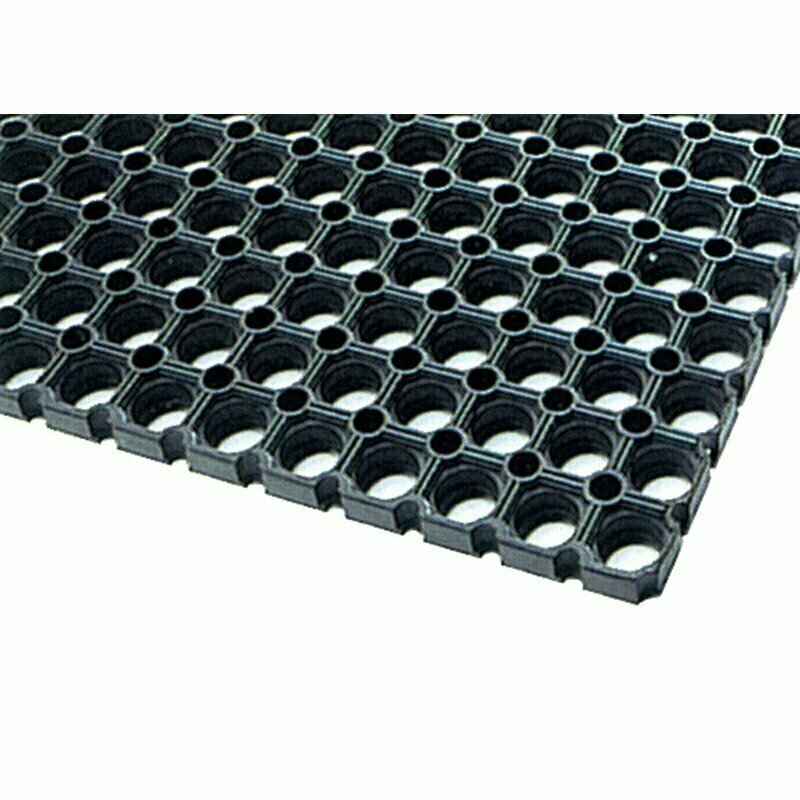 Резиновое покрытие универсальное черное 500х1000х14 мм, 44948 - фотография № 1