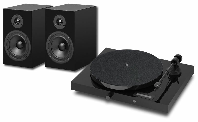     PRO-JECT SET JUKEBOX E1 + SPEAKER BOX 5 BLACK/BLACK