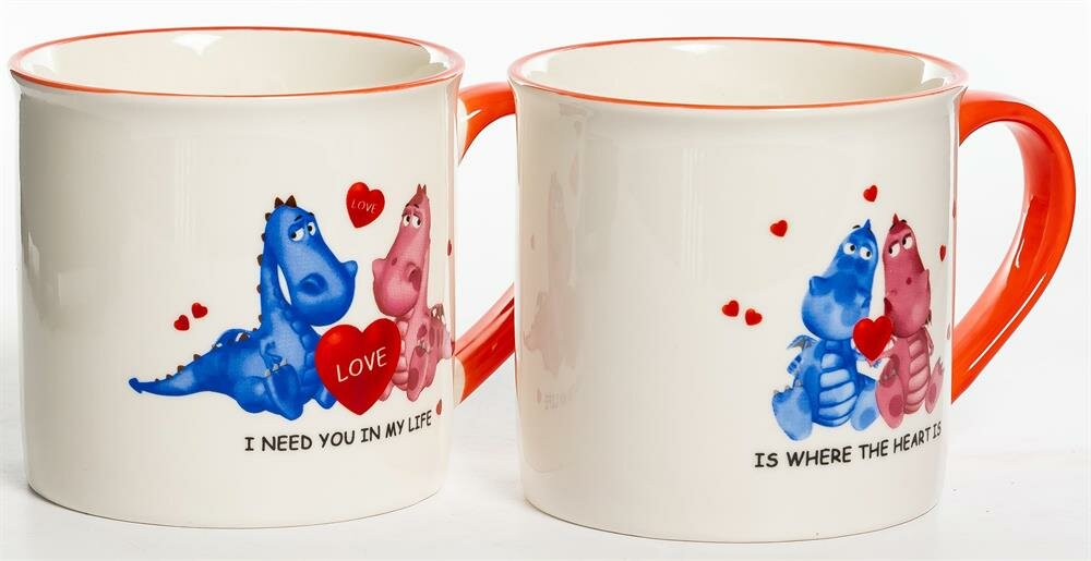 фото Кружка OLAFF 223-08018 Я тебя люблю, 300мл, микс 2 декора 55597