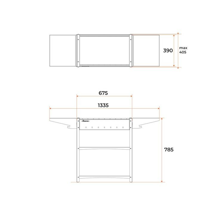 Мангал "Family Standart FS2000" 133,2х39,4х77,4см - фотография № 5