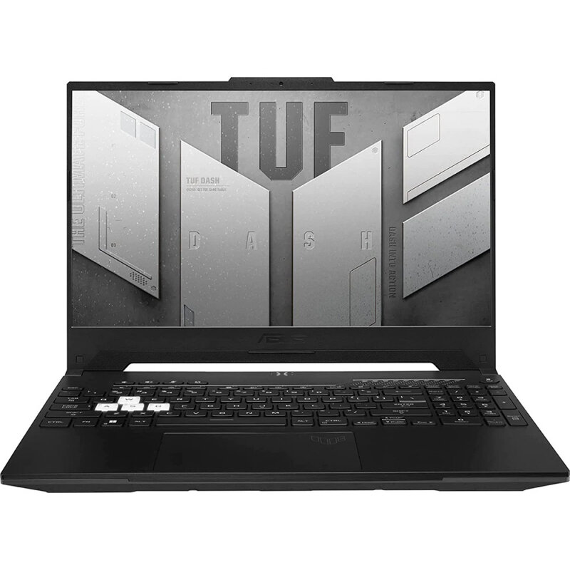 ASUS Ноутбук ASUS TUF Dash F15 FX517ZE-HN066W 90NR0953-M00AF0 (Core i7 12650H-2.30ГГц, 16ГБ, 512ГБ SSD, 4ГБ GFRTX3050Ti, 1Гбит LAN, WiFi, BT, WebCam, 15.6 1920x1080, W11 H), черный