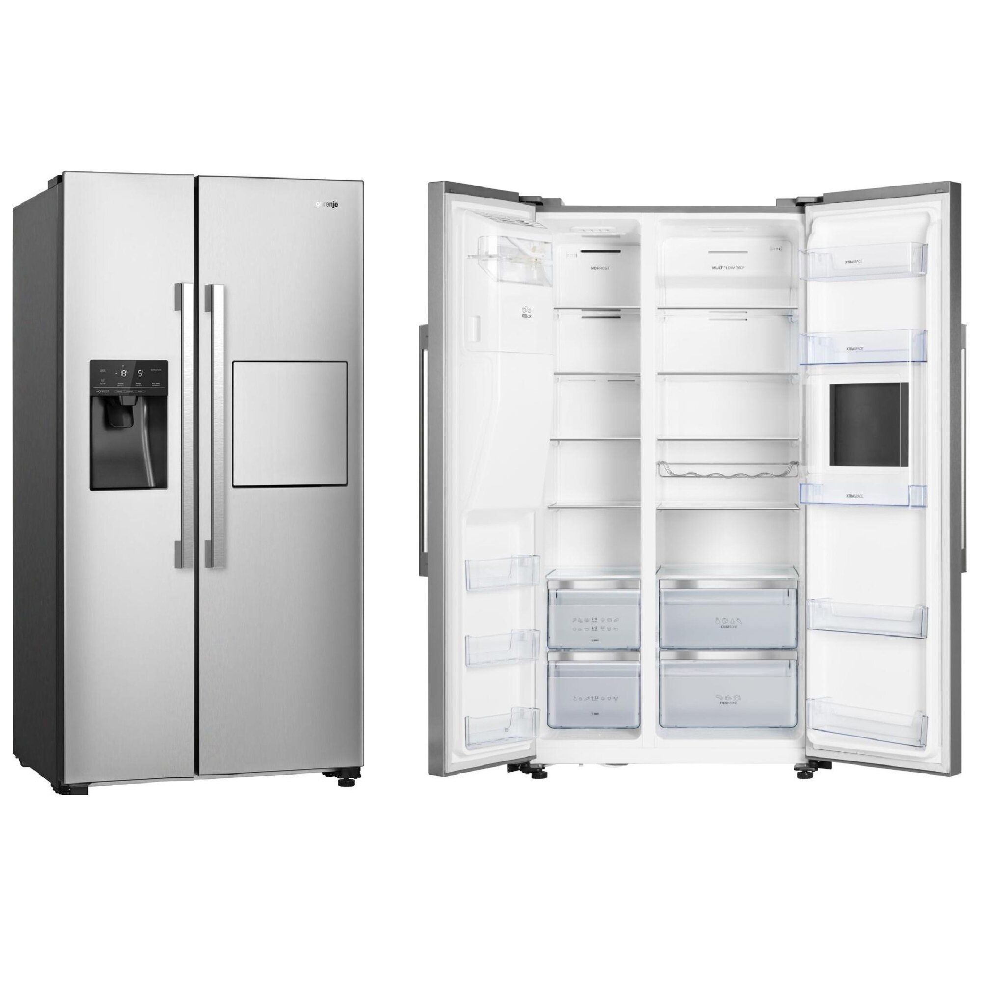 Холодильники Side By Side Gorenje NRS9182VXB1