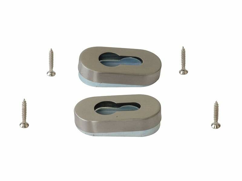 фото Накладки на профильный цилиндр к нажимному гарнитуру Elementis, нержавеющая сталь