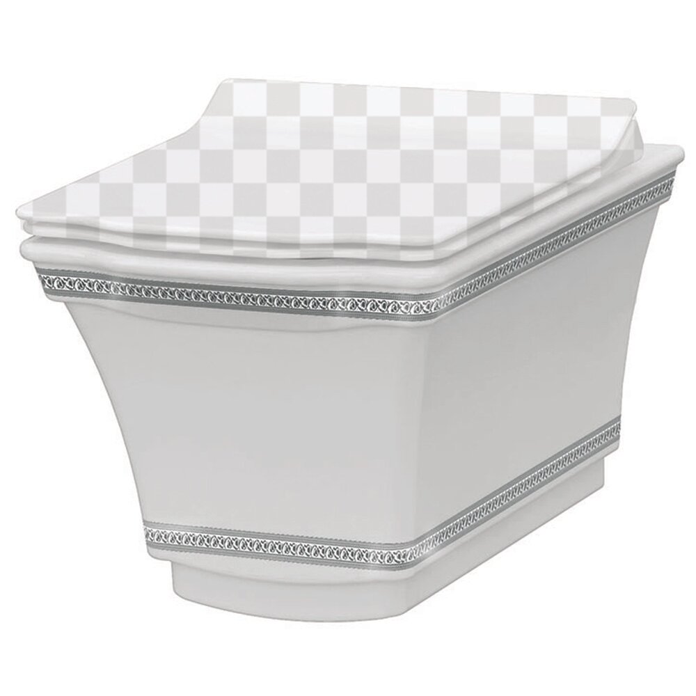 Подвесной унитаз Boheme Hermitage 951-CR без сиденья