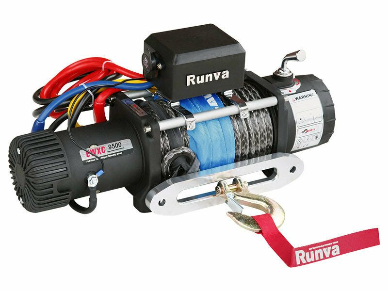 Лебедка высокоскоростная Runva EWXC 9500 SSR 4310 кг 24V синтетический трос