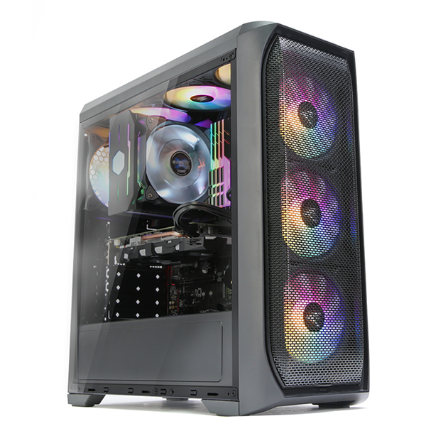 Корпус Zalman ATX, BLACK, WINDOW, 2xCombo (3.5" or 2.5"), 4x2.5", 2xUSB2.0, 1xUSB3.0, FRONT 3x120mm RGB, REAR 1x120mm RGB