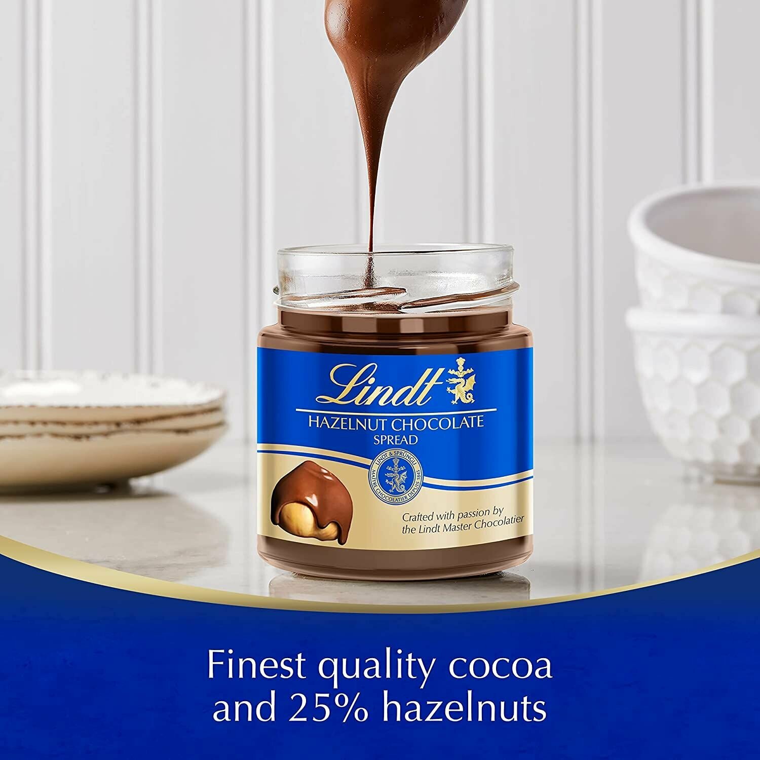 Шоколадная паста с фундуком Lindt 200гр х 4шт - фотография № 2