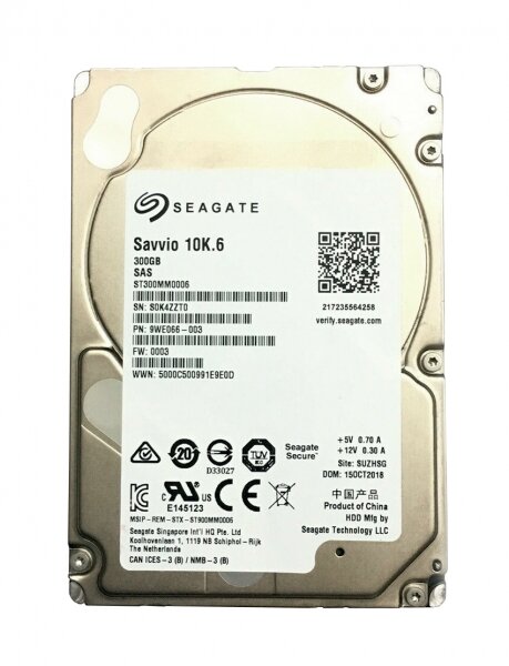 Жесткий диск Seagate 9WE066 300Gb SAS 25" HDD