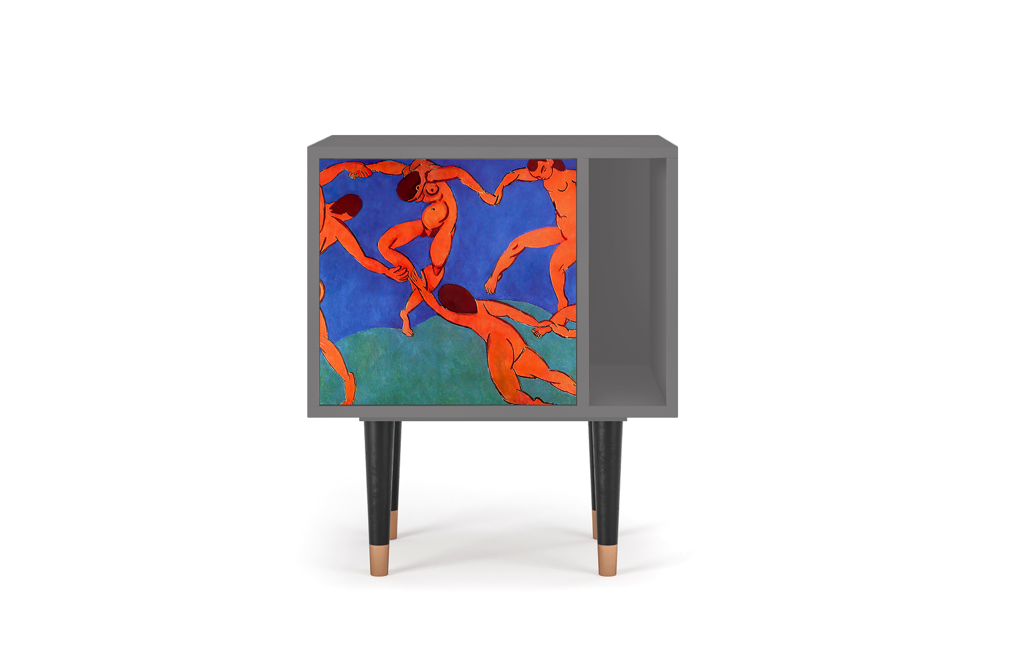 Прикроватная тумба - STORYZ - S2 The Dance by Henri Matisse , 58 x 69 x 48 см, Серый - фотография № 2