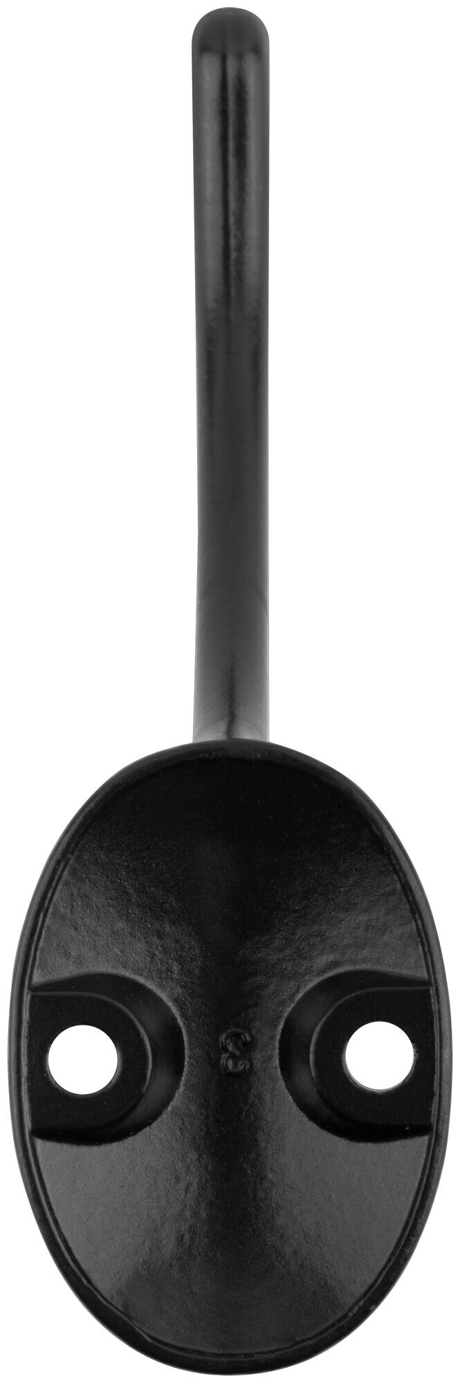 Крючок-вешалка двойной, черный 66874 - фотография № 4