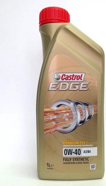 Масло Castrol Edge Titanium FST 0w40 (1л) Синтетика Sm/cf A3/B3/B4 .