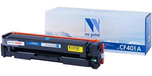Картридж NV-Print CF401A для для HP Laser Jet Pro M252 MFP M277 1400стр Голубой