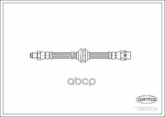 Шланг Тормозной Bmw: 7 730 Ld/730 D/730 ILi/735 ILi/740 D/740 ILi/745 D/745 ILi/750 ILi/760 ILi 01- Corteco арт. 19031636