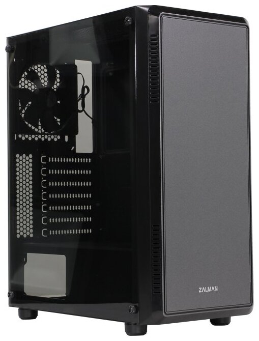 Zalman Корпус Miditower Zalman S4, ATX, черный (без БП)