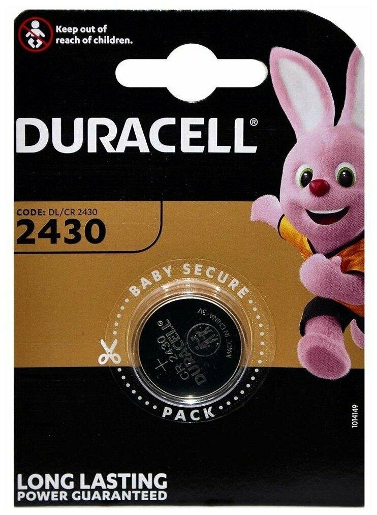 Duracell CR2430 Lithium 3V BL1 , 1шт.