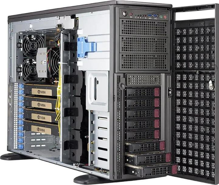 Сервер Никс S9600/pro S9295PAi Xeon Gold 6326/128 ГБ/2 x 4 Тб HDD/RTX A6000/Aspeed AST2500