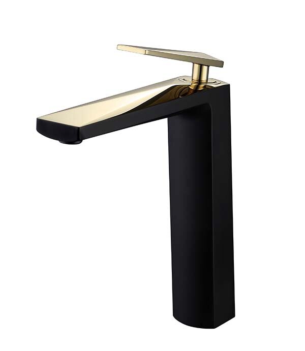 Смеситель для раковины Boheme Venturo 382-B золото-черный