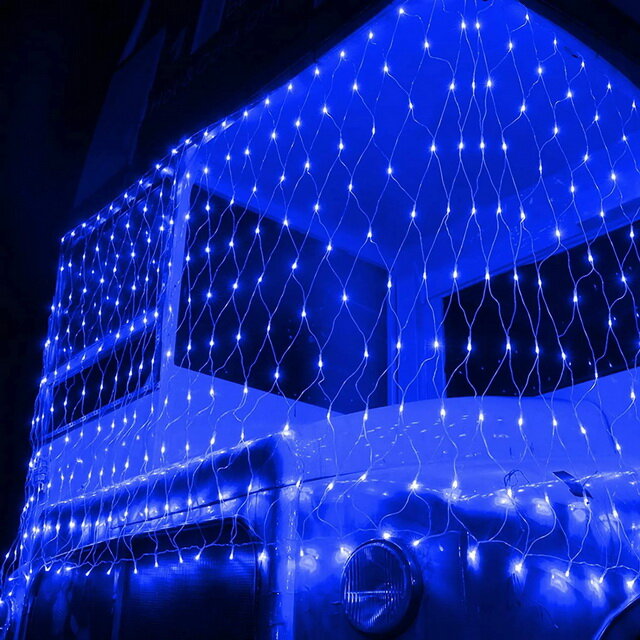 Snowhouse Гирлянда Сетка 2*1.5 м, 300 синих LED ламп, прозрачный ПВХ, уличная, соединяемая, IP44 NTLD300-B-E