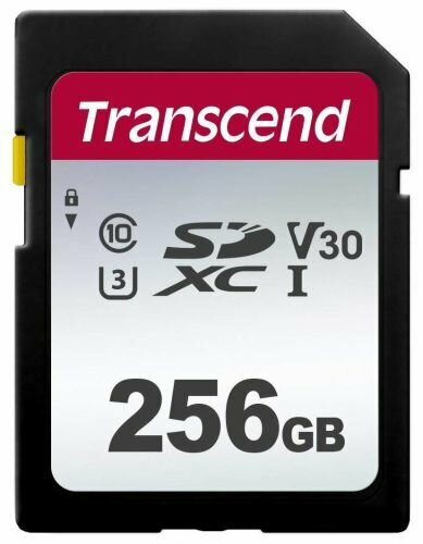 Карта памяти 256GB Transcend TS256GSDC300S SDXC Class 10 U3, V30 300S