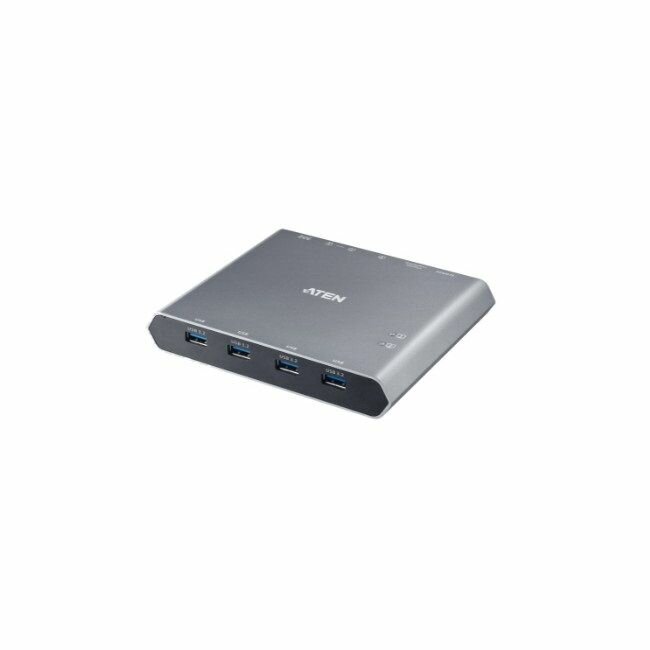 Аксессуар Aten 2-Port 4K DisplayPort USB-C KVM док станция/ 2-Port 4K DisplayPort USB-C KVM Dock Switch with Power Pass-Through