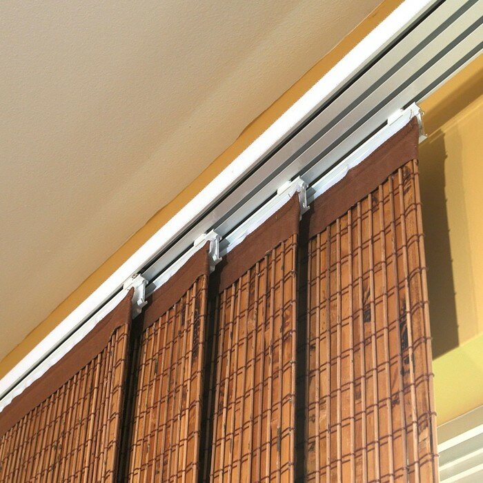Панель для крепления штор японская, 90 см, цвет белый - фотография № 2