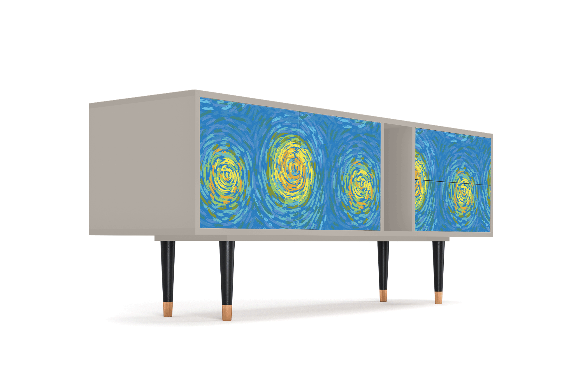 ТВ-Тумба - STORYZ - T1 Van Gogh Lights, 170 x 69 x 48 см, Сатин - фотография № 4