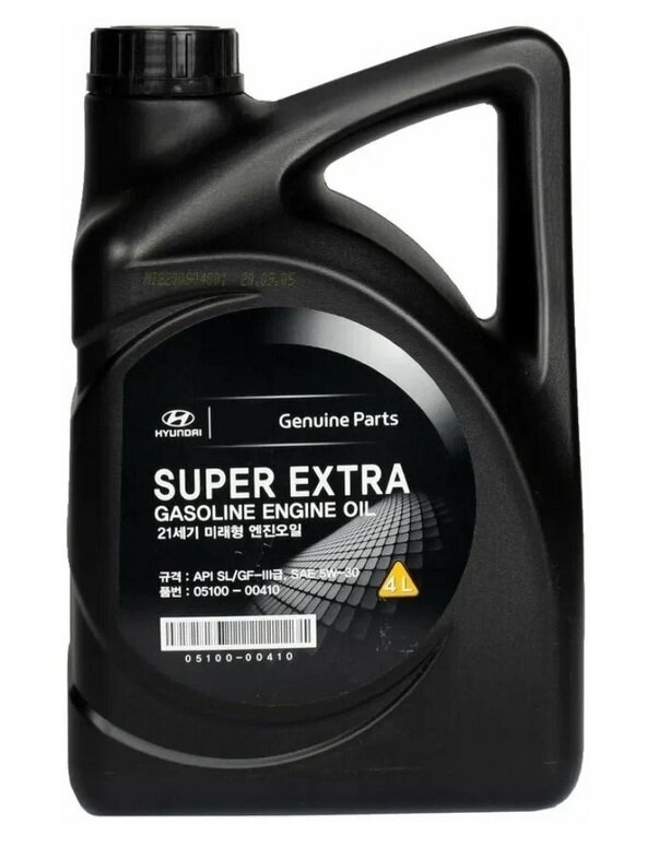Синтетическое моторное масло MOBIS Super Extra Gasoline 5W-30