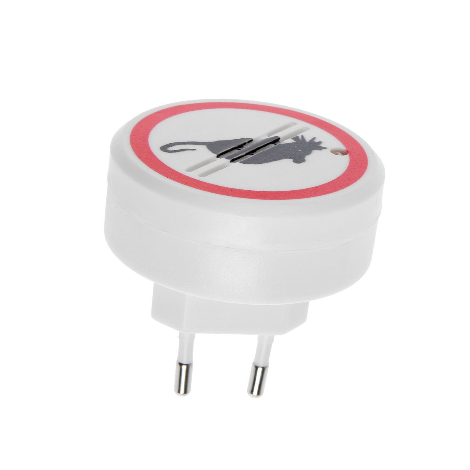 фото Отпугиватель грызунов Luazon LRI-19, ультразвуковой, 30 м2, 220 В, белый